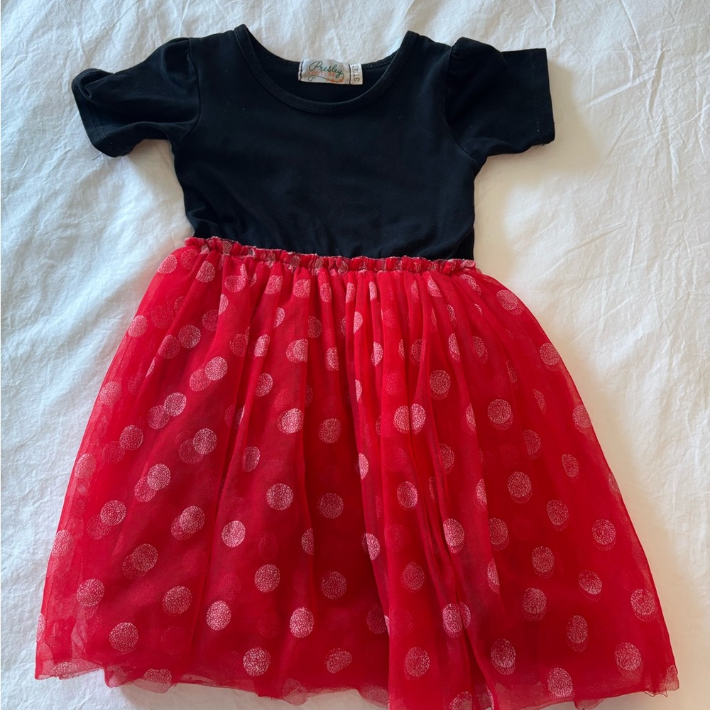 Minnie Black and Red Polka Dot Dress